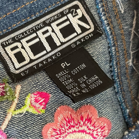 Vintage Berek2 by Takako Sakon embellished jean jacket-Woman’s Petite Large - Picture 14 of 14